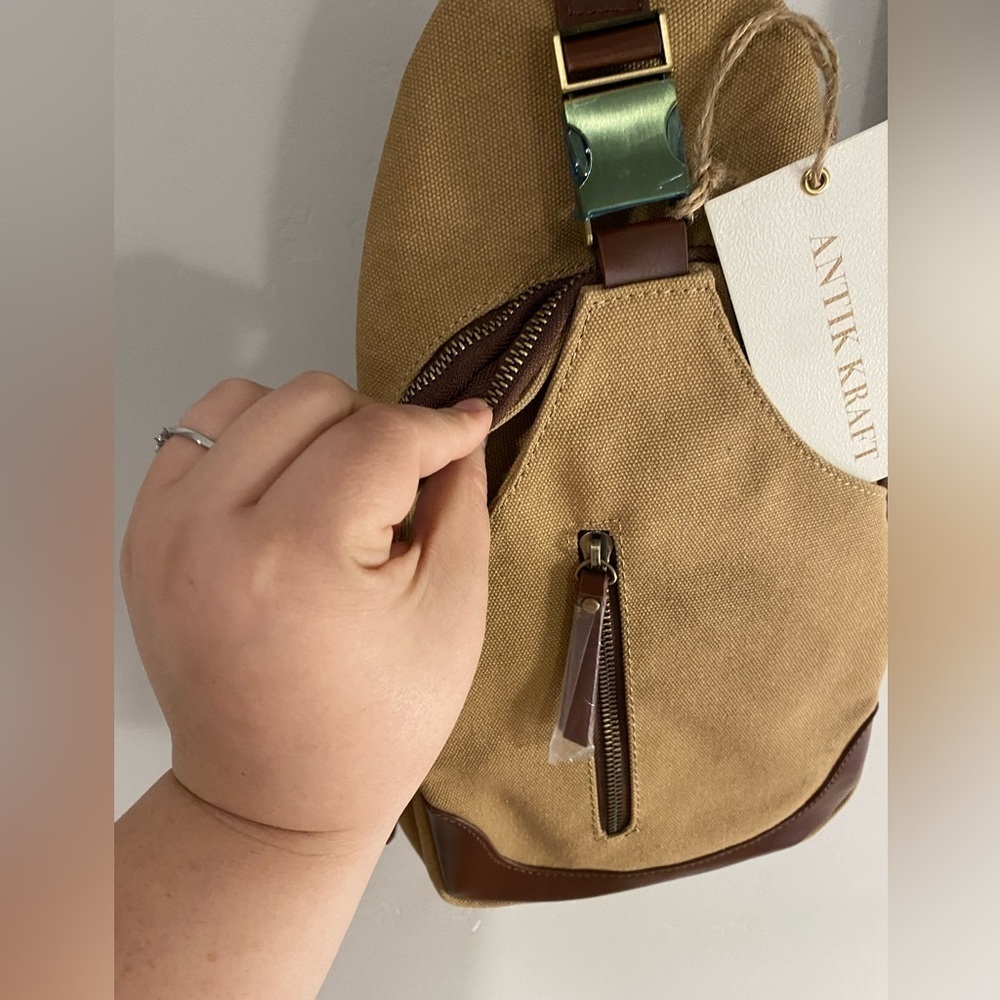 Antik Kraft - Camel satchel/sling Backpack - Picture 7 of 11
